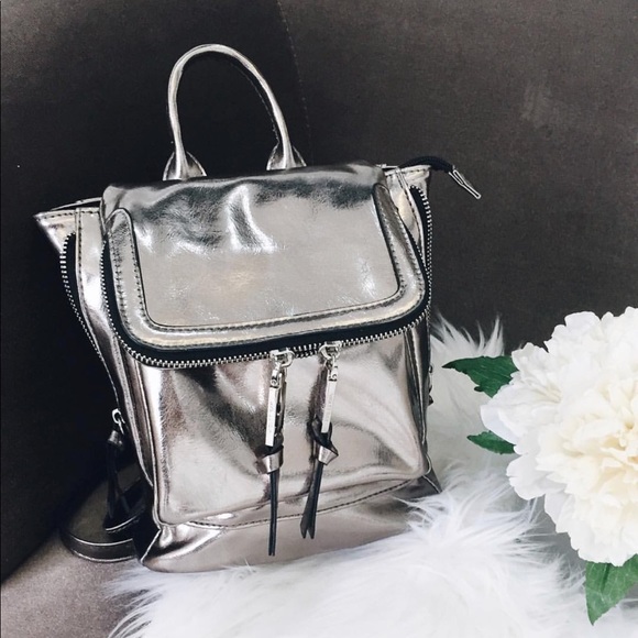 Free People Handbags - Mini Kendall Bag in Metallic Silver